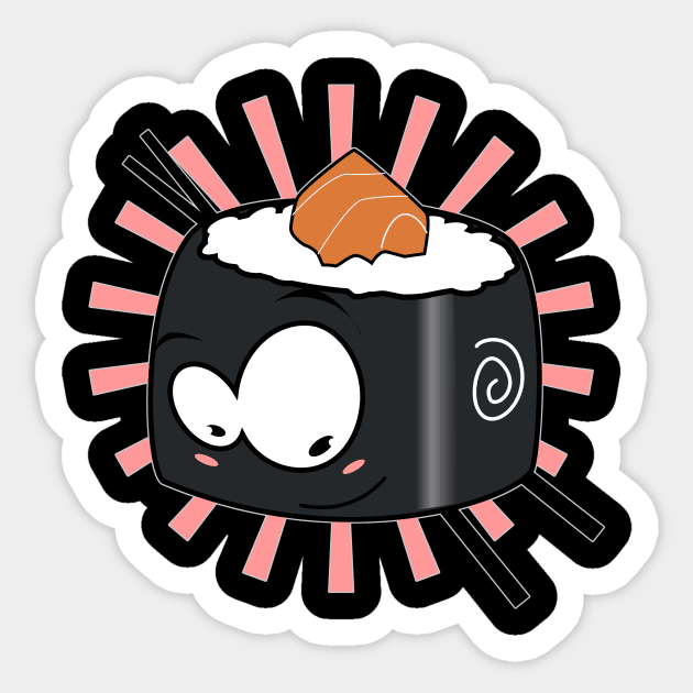 Sushi rolls Sticker by Spikeani